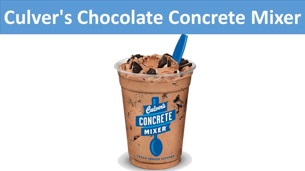 Culver's Chocolate Concrete Mixer