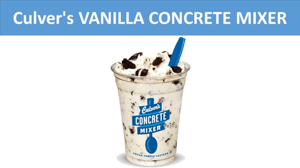 Culver's VANILLA CONCRETE MIXER