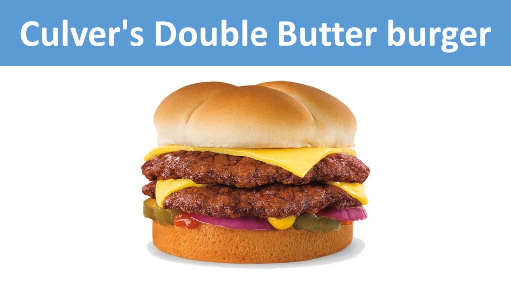 culver's double butter burger