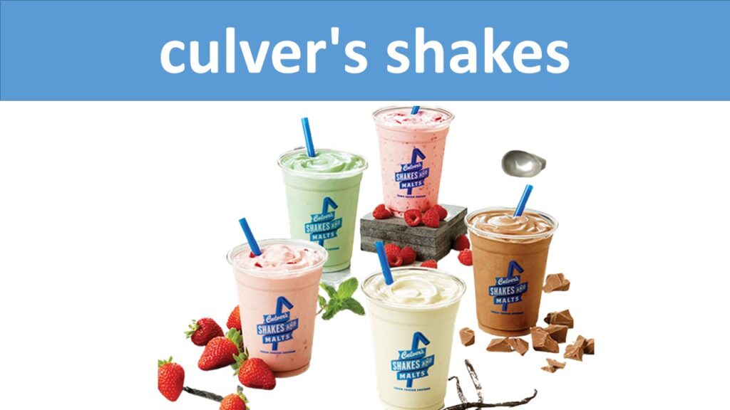 culver's shakes